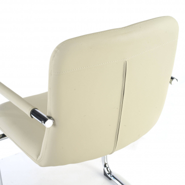 office chair outlet beige dallas synthetic leather fixed armrests 6