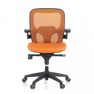 office chair outlet orange amira mesh movable armrests 4