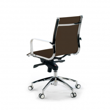 office chair outlet brown brenton synthetic leather fixed armrests 8