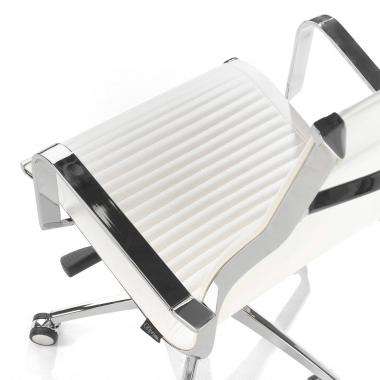 office chair outlet white brenton synthetic leather fixed armrests 5