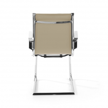 office chair outlet beige brenton synthetic leather fixed armrests 7