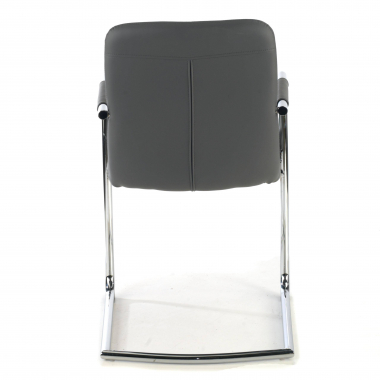 office chair outlet gray dallas synthetic leather fixed armrests 6