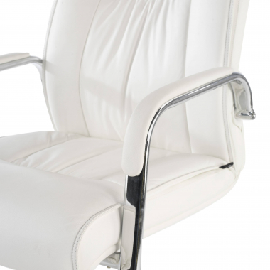 office chair outlet white atlanta natural skin fixed armrests 8