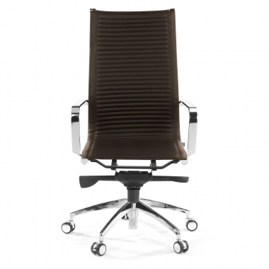 office chair outlet brown brenton synthetic leather fixed armrests 3