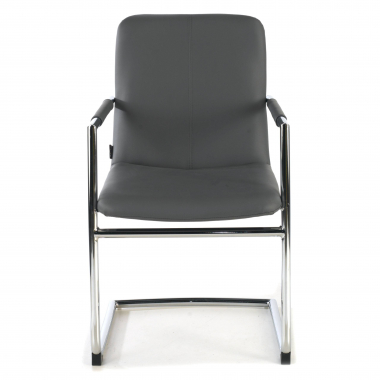 office chair outlet gray dallas synthetic leather fixed armrests 3