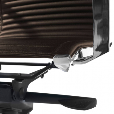 office chair outlet brown brenton synthetic leather fixed armrests 4