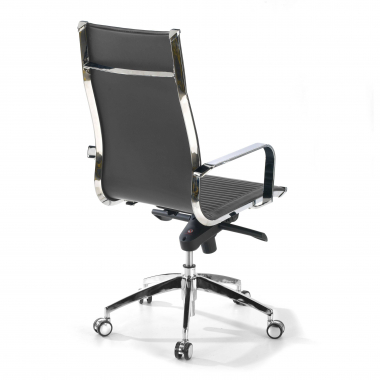 office chair outlet gray brenton synthetic leather fixed armrests 6