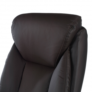 office chair outlet brown denis synthetic leather fixed armrests 4