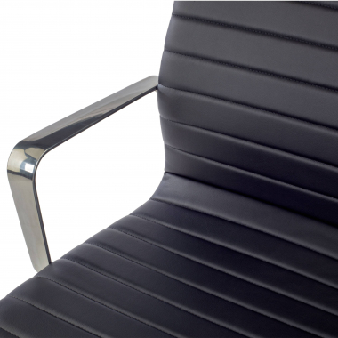 office chair outlet black class synthetic leather fixed armrests 4