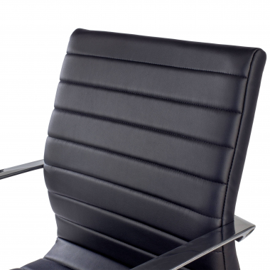 office chair outlet black class synthetic leather fixed armrests 5