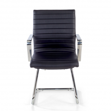 office chair outlet black class synthetic leather fixed armrests 3