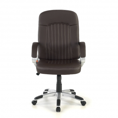 office chair outlet brown lisboa synthetic leather fixed armrests 3
