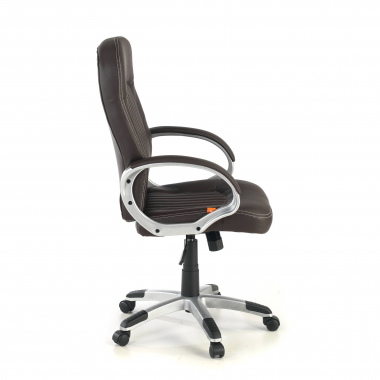 office chair outlet brown lisboa synthetic leather fixed armrests 7