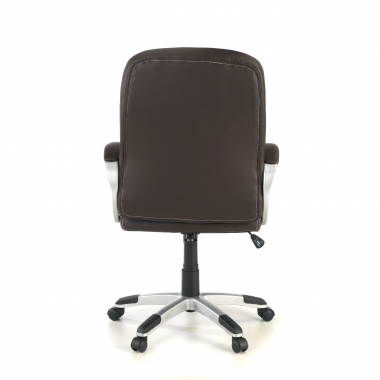 office chair outlet brown lisboa synthetic leather fixed armrests 8