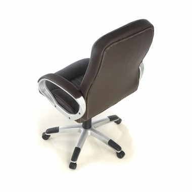office chair outlet brown lisboa synthetic leather fixed armrests 6