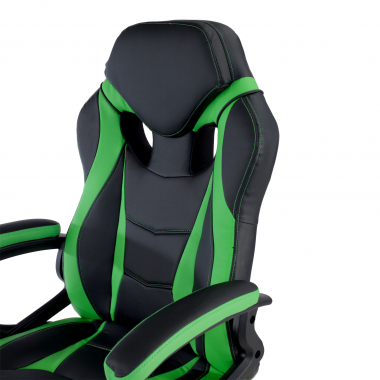 office chair outlet green drift synthetic leather fixed armrests 5