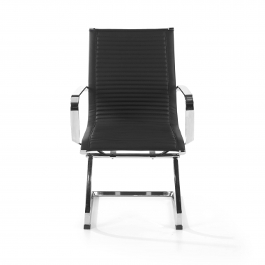 office chair outlet black brenton synthetic leather fixed armrests 3
