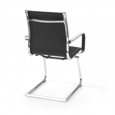 office chair outlet black brenton synthetic leather fixed armrests 6