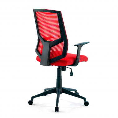 office chair outlet red archer mesh fixed armrests 4