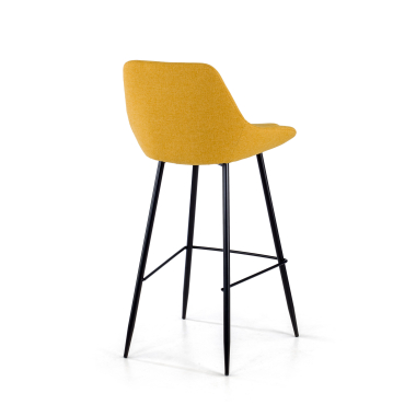 office chair outlet yellow giselle fabric fixed armrests 5