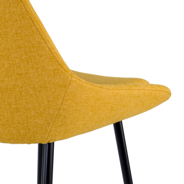 office chair outlet yellow giselle fabric fixed armrests 8