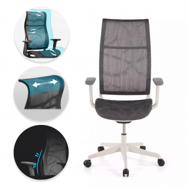 office chair outlet gray stay mesh movable armrests 4